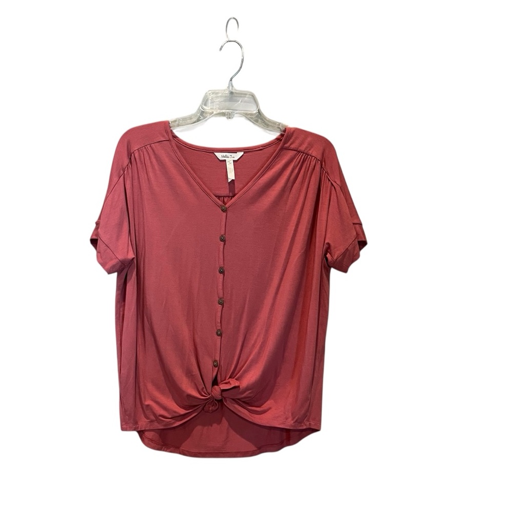 Matilda Jane Button-Down Knot Top - Rose